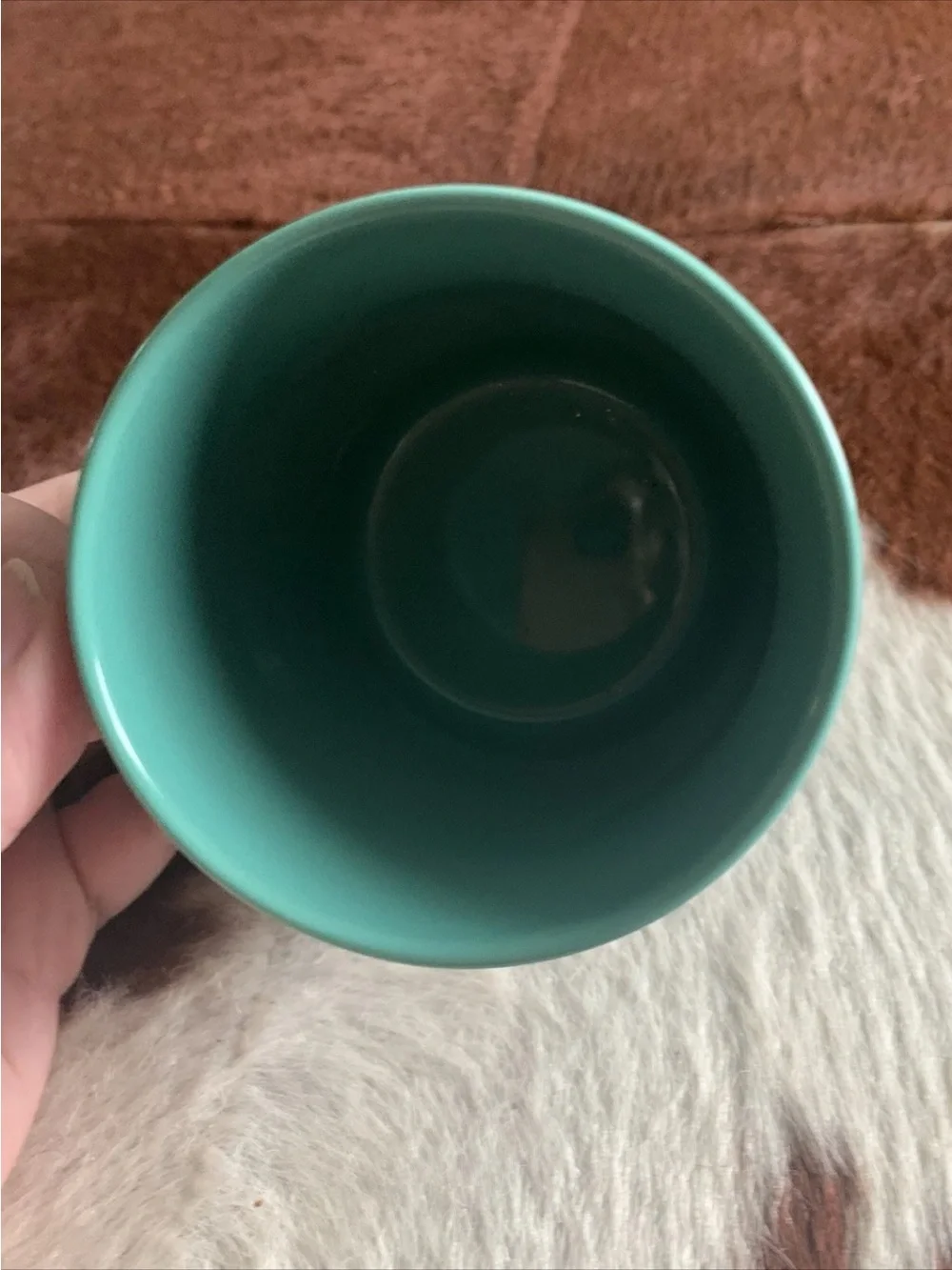 STARBUCKS 2024 Green Ceramic Coffee Mug With White Logo Coffee Cup 11 Fl oz.
